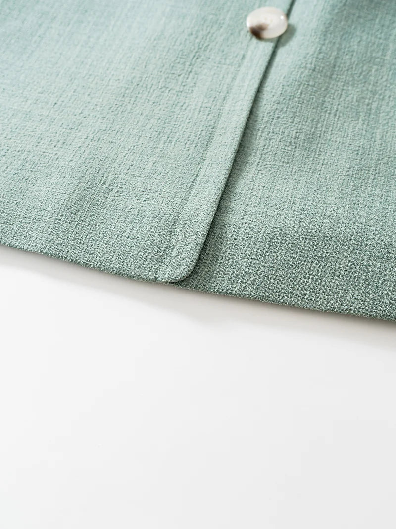 Contrast Knit Collar Sleeveless Straight Dress